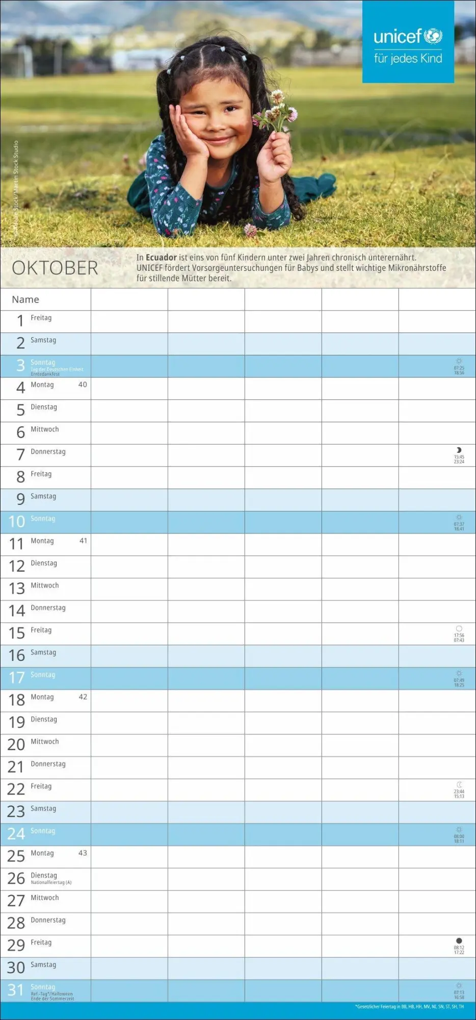 Bild: 9783756419166 | Unicef Familienplaner 2027 | Kalender | 13 S. | Deutsch | 2027 | Heye