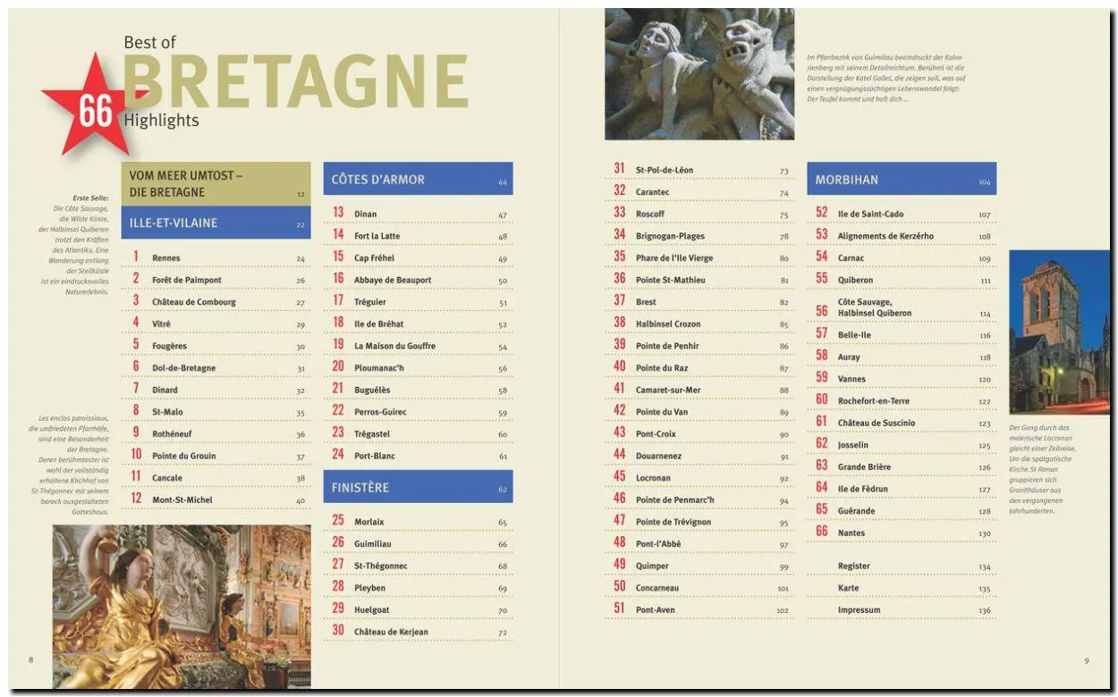 Bild: 9783800349166 | Best of BRETAGNE - 66 Highlights | Tina und Horst Herzig | Buch | 2016