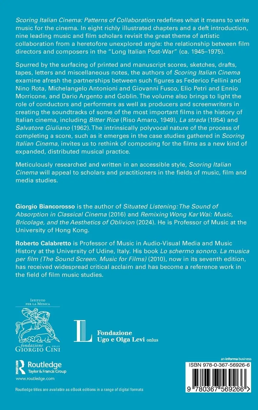 Rückseite: 9780367569266 | Scoring Italian Cinema | Patterns of Collaboration | Buch | Englisch