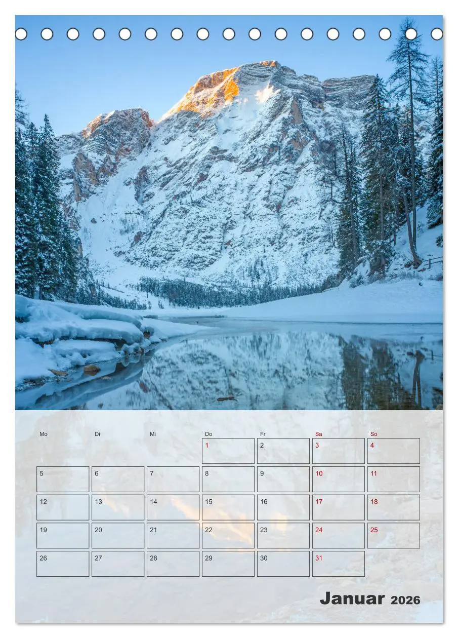 Bild: 9783457289266 | Italien - von den Alpen bis zur Amalfiküste (Tischkalender 2026 DIN...