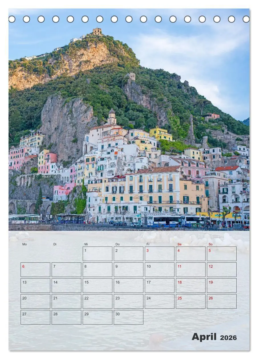 Bild: 9783457289266 | Italien - von den Alpen bis zur Amalfiküste (Tischkalender 2026 DIN...
