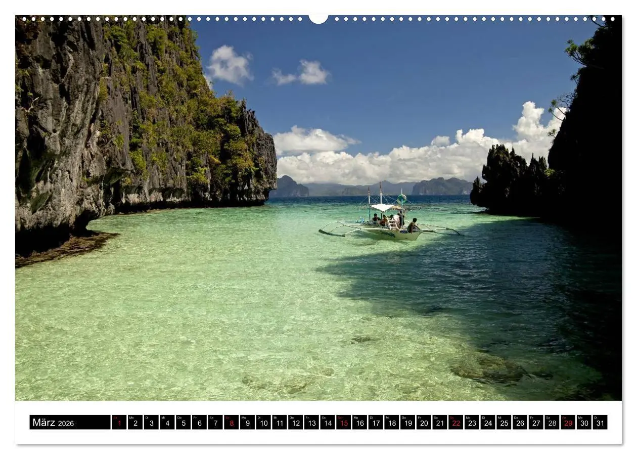 Bild: 9783516209266 | Palawan (Wandkalender 2026 DIN A2 quer), CALVENDO Monatskalender