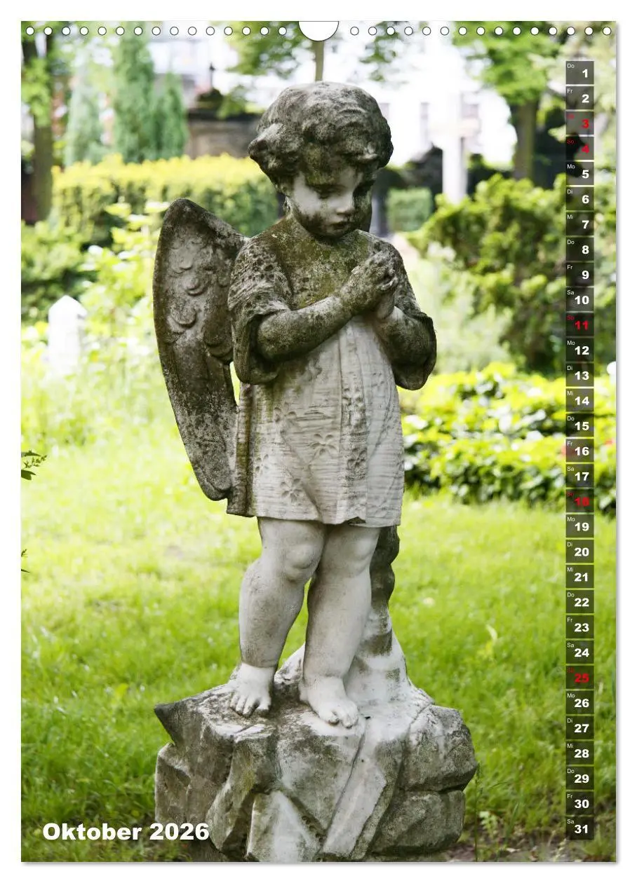 Bild: 9783516379266 | Friedhofsengel in Berlin (Wandkalender 2026 DIN A3 hoch), CALVENDO...
