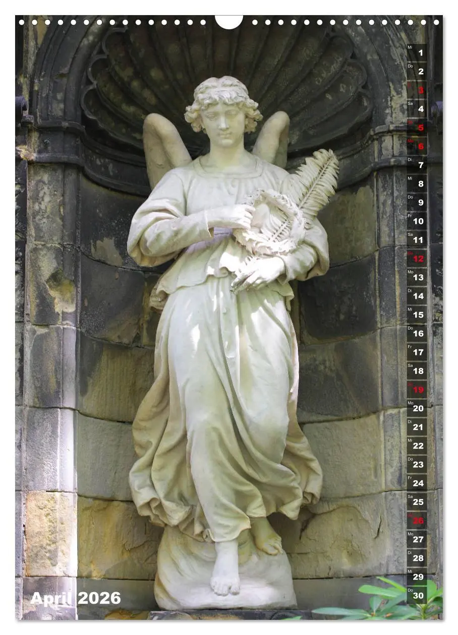 Bild: 9783516379266 | Friedhofsengel in Berlin (Wandkalender 2026 DIN A3 hoch), CALVENDO...