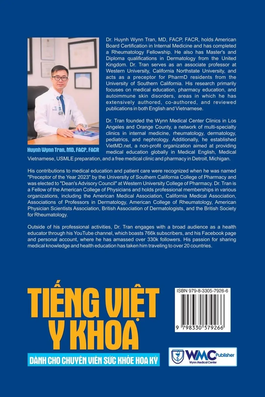 Rückseite: 9798330579266 | Ti¿ng Vi¿t Y khoa dành cho chuyên viên s¿c kh¿e Hoa K¿ | Tran | Buch