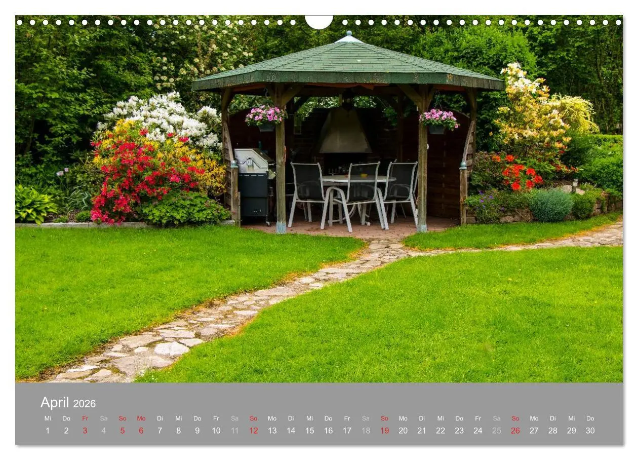 Bild: 9783516059366 | Romantische Garten-Paradiese (Wandkalender 2026 DIN A3 quer),...