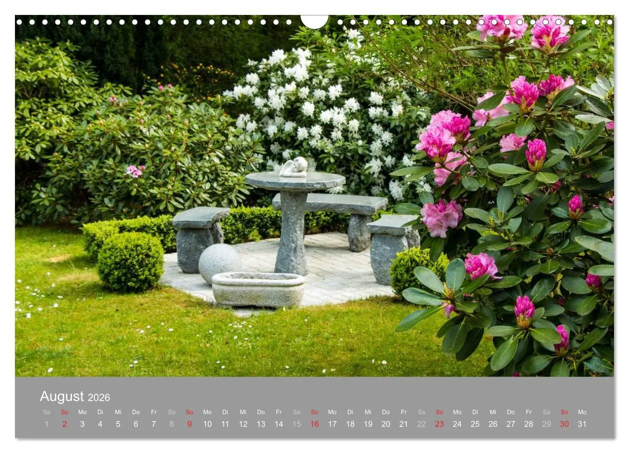 Bild: 9783516059366 | Romantische Garten-Paradiese (Wandkalender 2026 DIN A3 quer),...