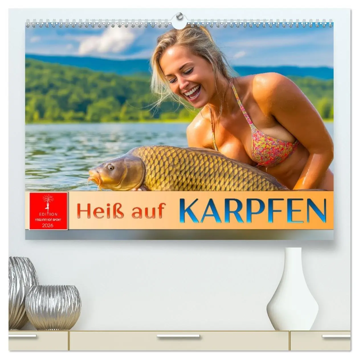 Cover: 9783516509366 | Heiß auf Karpfen (hochwertiger Premium Wandkalender 2026 DIN A2...