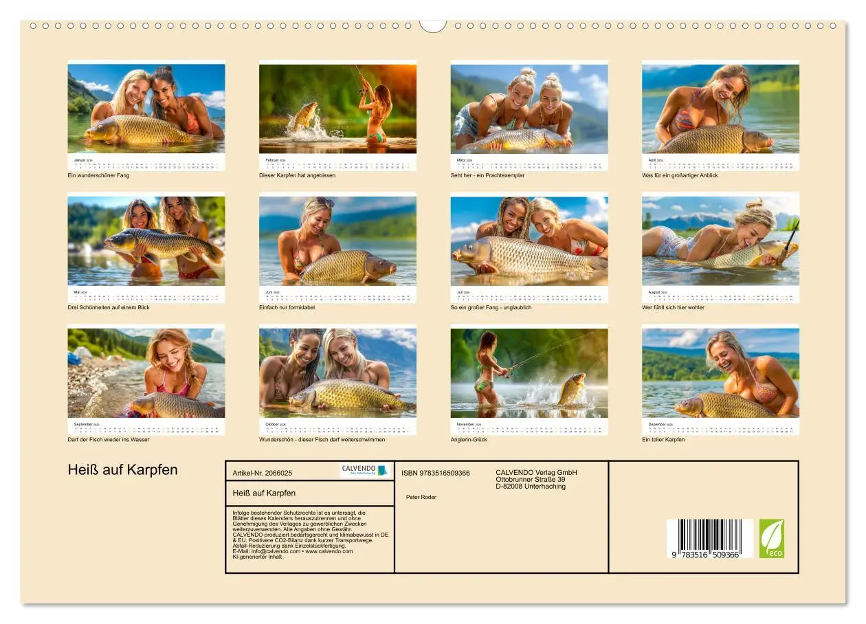 Bild: 9783516509366 | Heiß auf Karpfen (hochwertiger Premium Wandkalender 2026 DIN A2...
