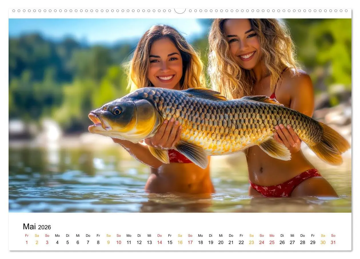 Bild: 9783516509366 | Heiß auf Karpfen (hochwertiger Premium Wandkalender 2026 DIN A2...