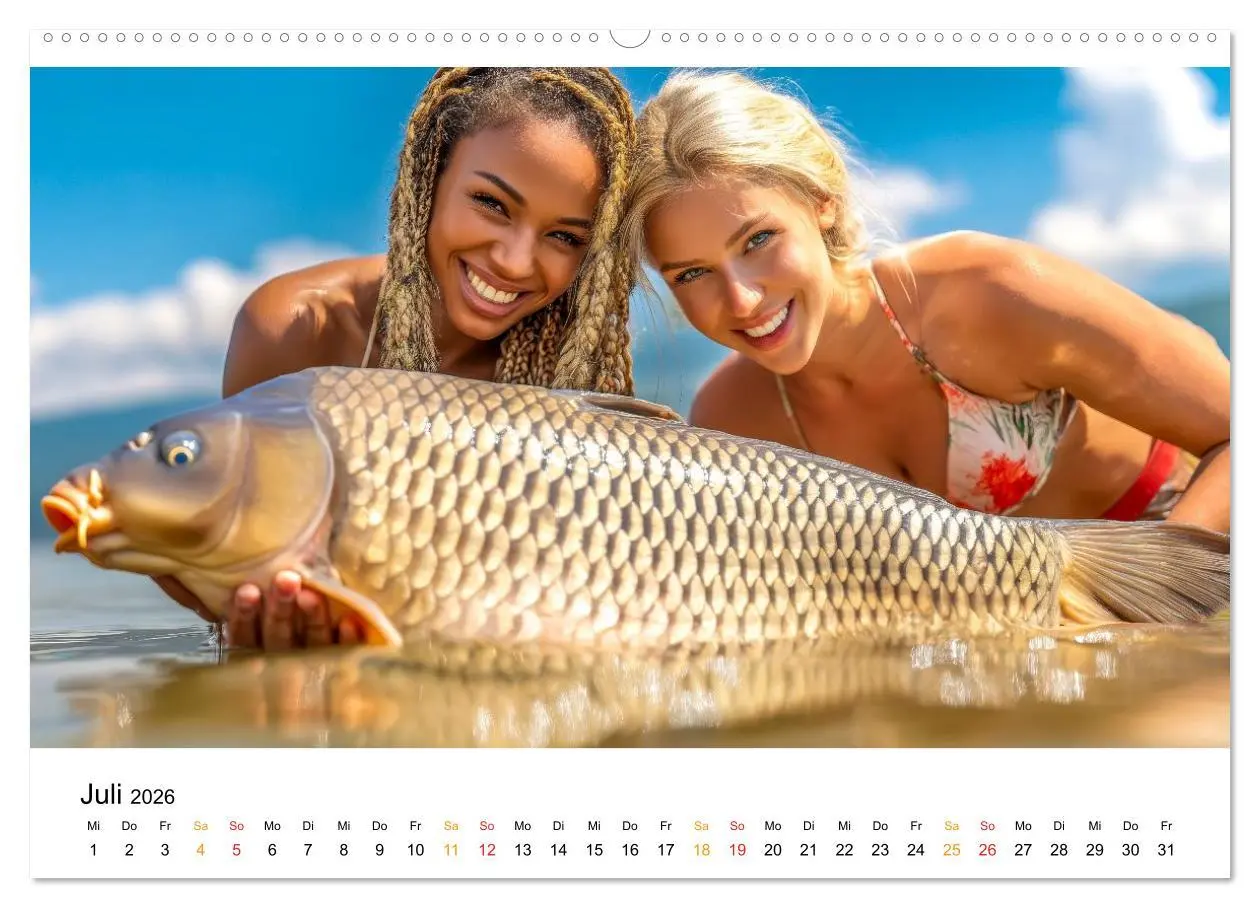 Bild: 9783516509366 | Heiß auf Karpfen (hochwertiger Premium Wandkalender 2026 DIN A2...