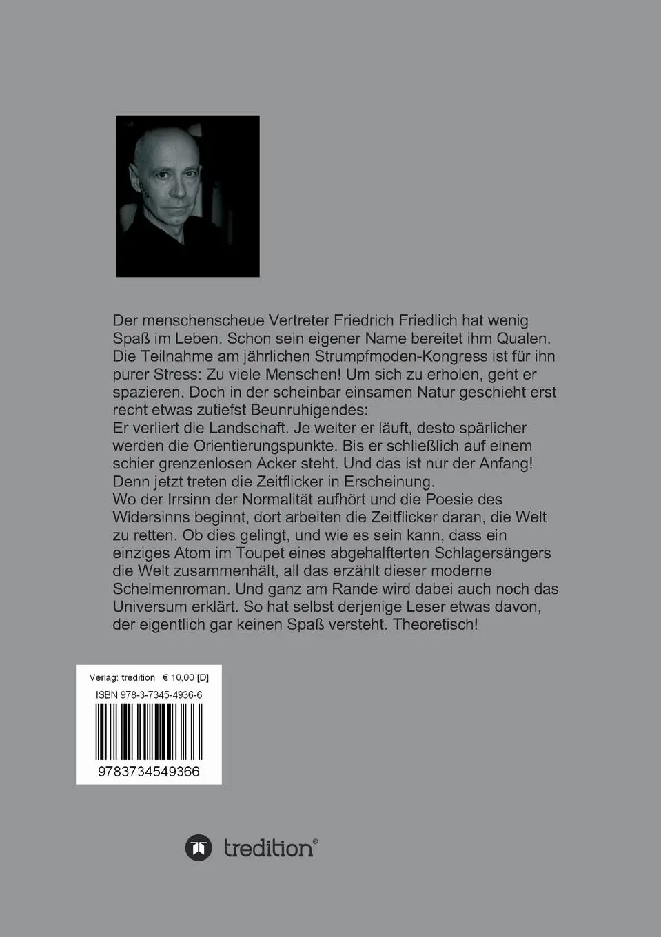 Rückseite: 9783734549366 | Die Zeitflicker | Roman | Thomas Keck | Taschenbuch | 216 S. | Deutsch
