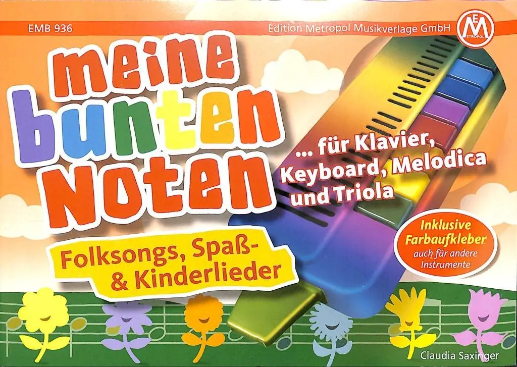 Cover: 9790501639366 | Meine bunten Noten für Klavier, Keyboard, Melodica , Triola | Saxinger