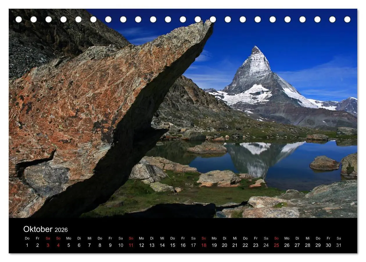 Bild: 9783516119466 | Zauber der Berge Zermatt und das Matterhorn (Tischkalender 2026 DIN...