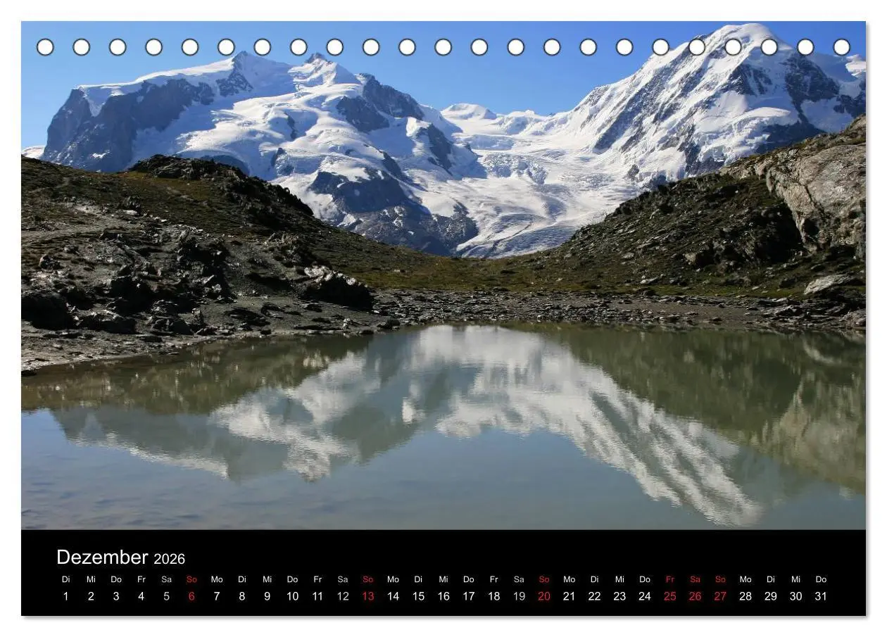 Bild: 9783516119466 | Zauber der Berge Zermatt und das Matterhorn (Tischkalender 2026 DIN...