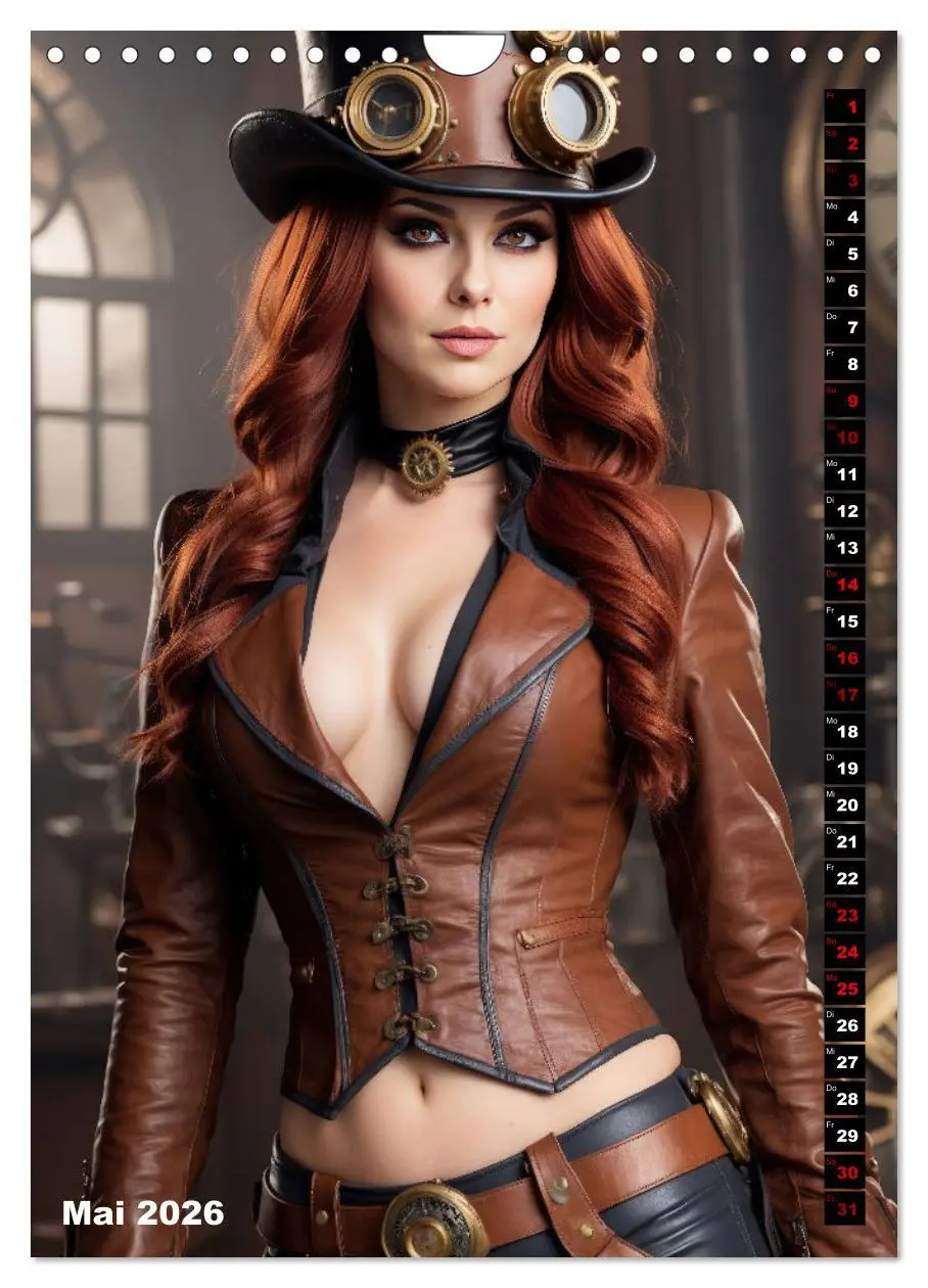 Bild: 9783516289466 | Steampunk Divas (Wandkalender 2026 DIN A4 hoch), CALVENDO...