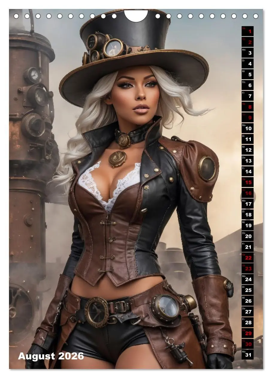Bild: 9783516289466 | Steampunk Divas (Wandkalender 2026 DIN A4 hoch), CALVENDO...