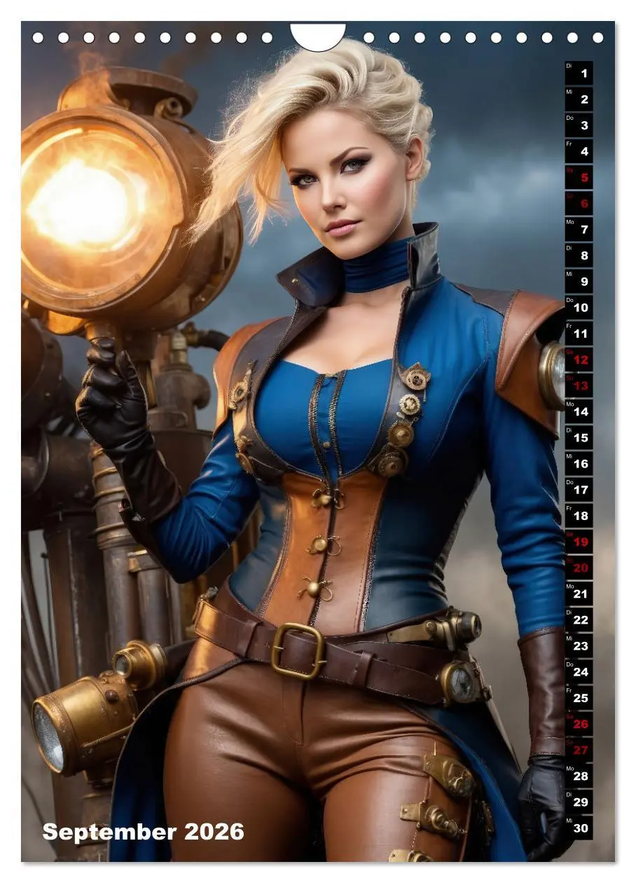 Bild: 9783516289466 | Steampunk Divas (Wandkalender 2026 DIN A4 hoch), CALVENDO...
