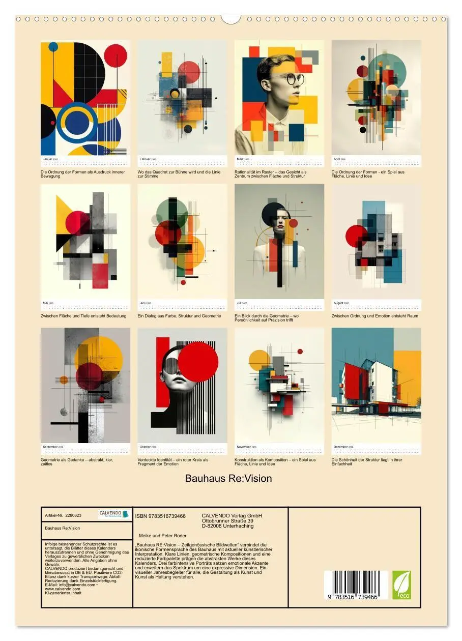 Bild: 9783516739466 | Bauhaus Re:Vision (hochwertiger Premium Wandkalender 2026 DIN A2...
