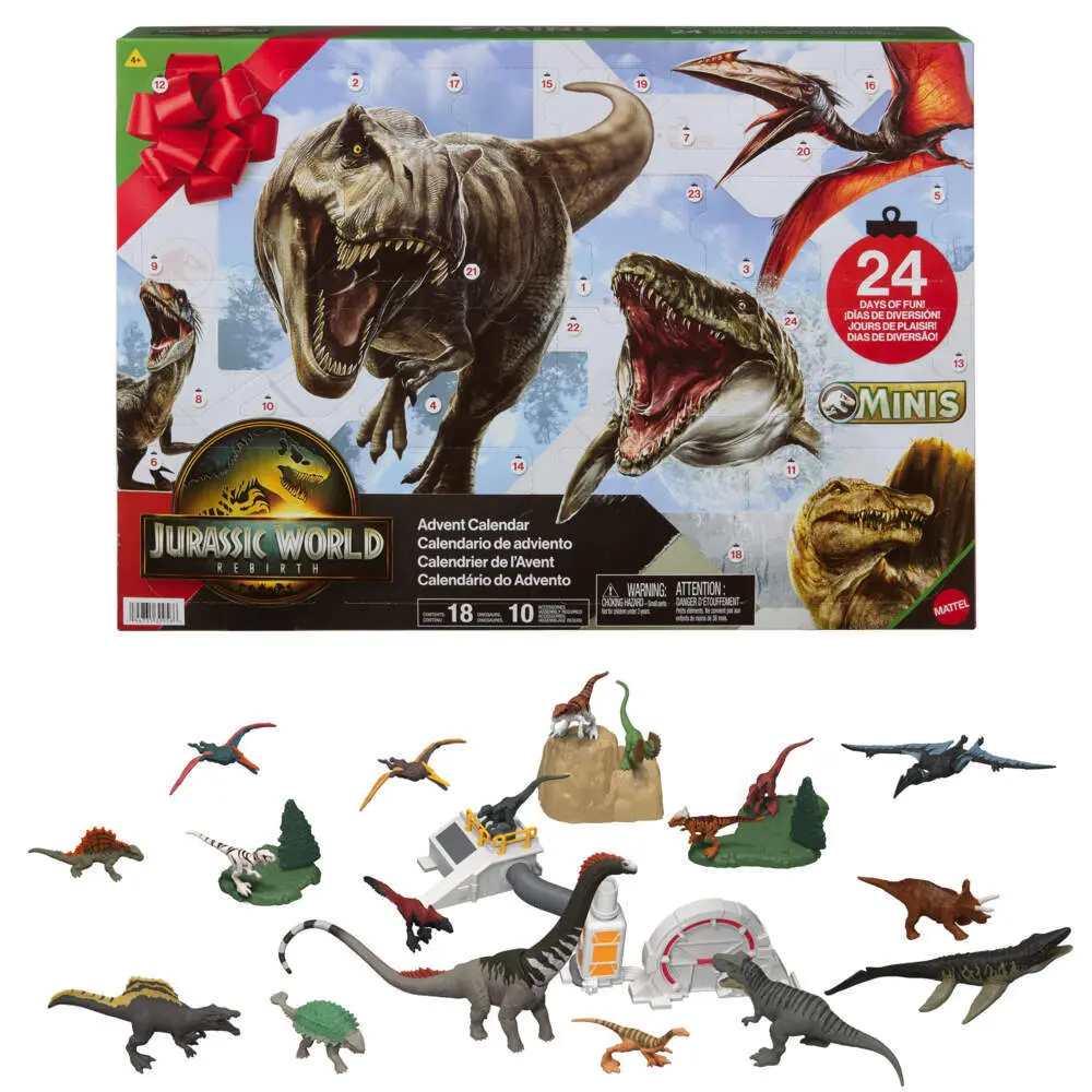 Cover: 194735309566 | Jurassic World Adventskalender | Kalender | Karton | Deutsch | Mattel