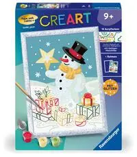 Cover: 4005556239566 | CreArt, Malen nach Zahlen Kinder - Bezaubernder Schneemann | Spiel