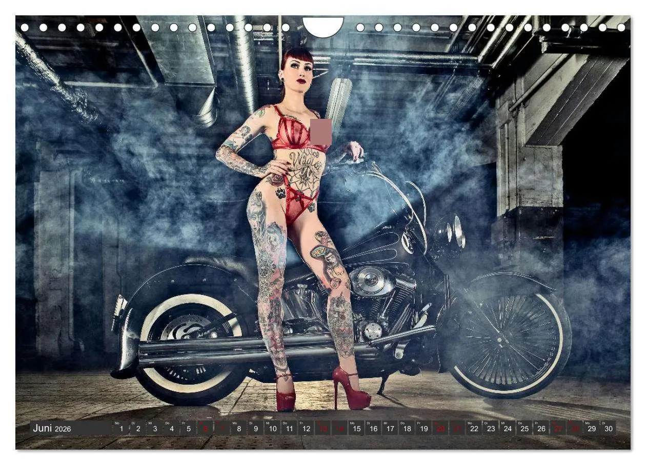 Bild: 9783457329566 | Motorräder und Sexy Girls (Wandkalender 2026 DIN A4 quer), CALVENDO...