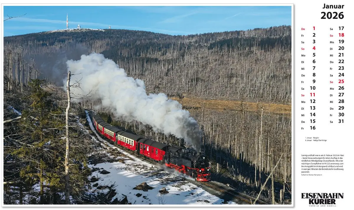 Bild: 9783844659566 | Harzer Schmalspurbahnen 2026 | Kalender | 13 S. | Deutsch | 2026