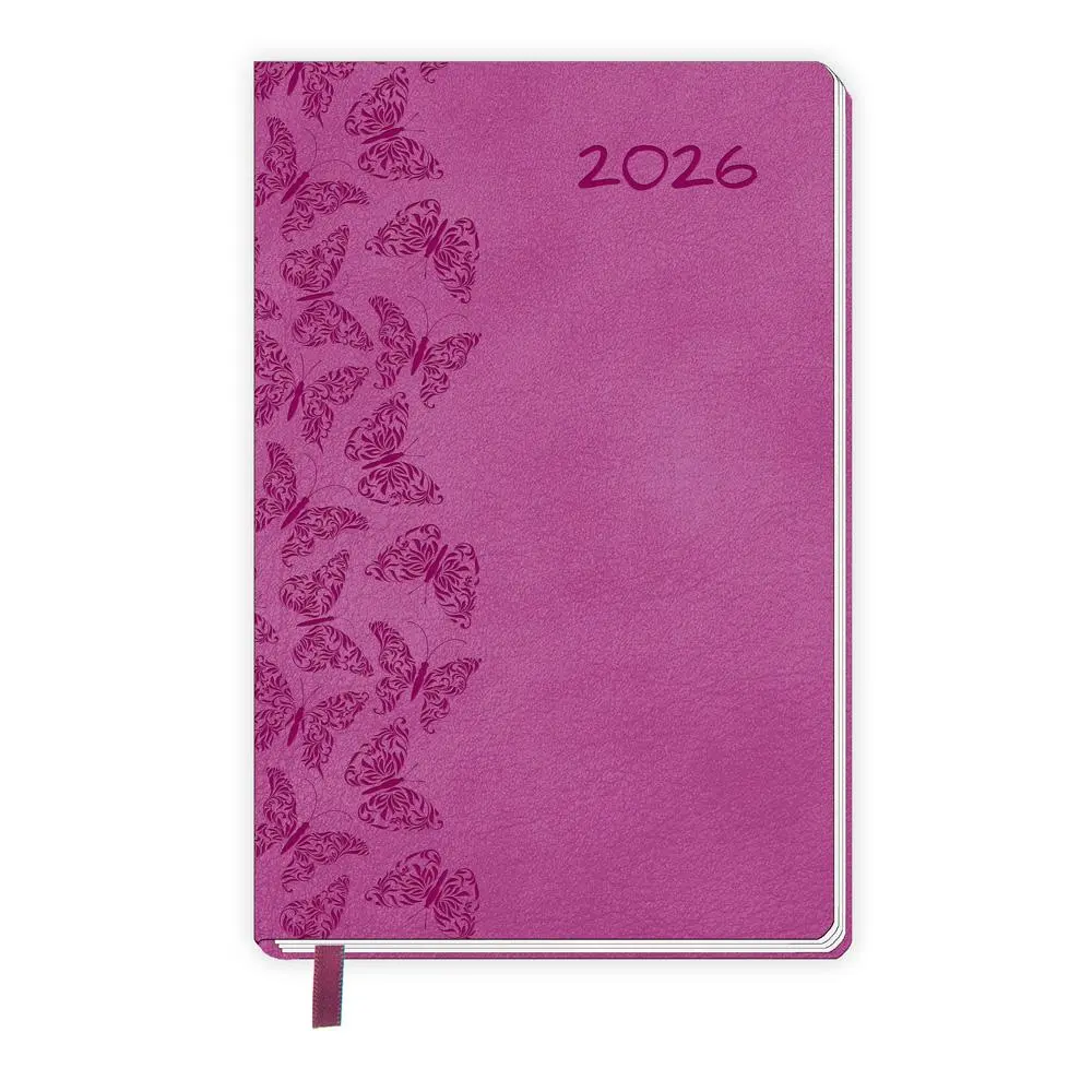 Cover: 4251901509666 | Trötsch Taschenkalender A7 Soft Touch Schmetterlinge 2026 | KG | 2026