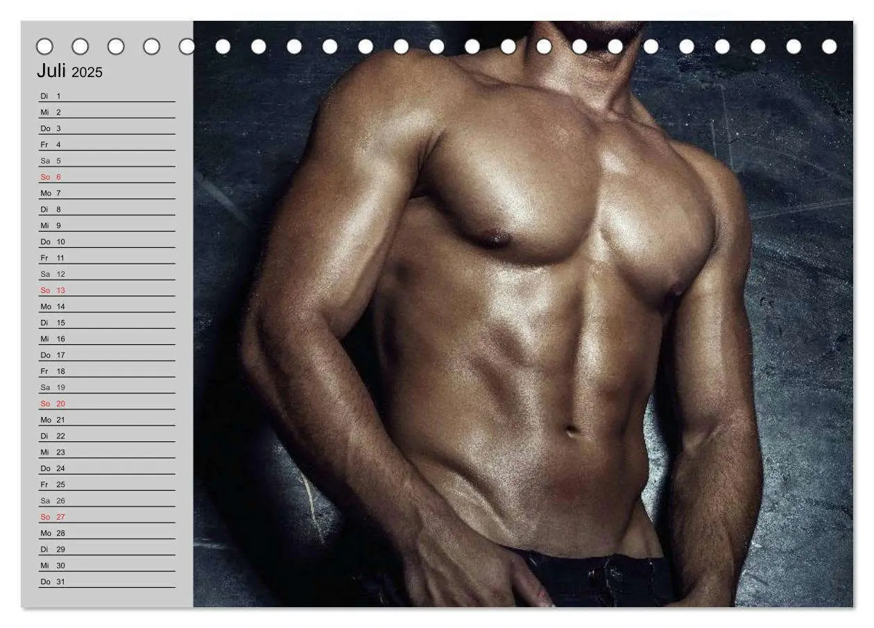 Bild: 9783435539666 | Erotische Männer. Adonis und Co. (Tischkalender 2025 DIN A5 quer),...