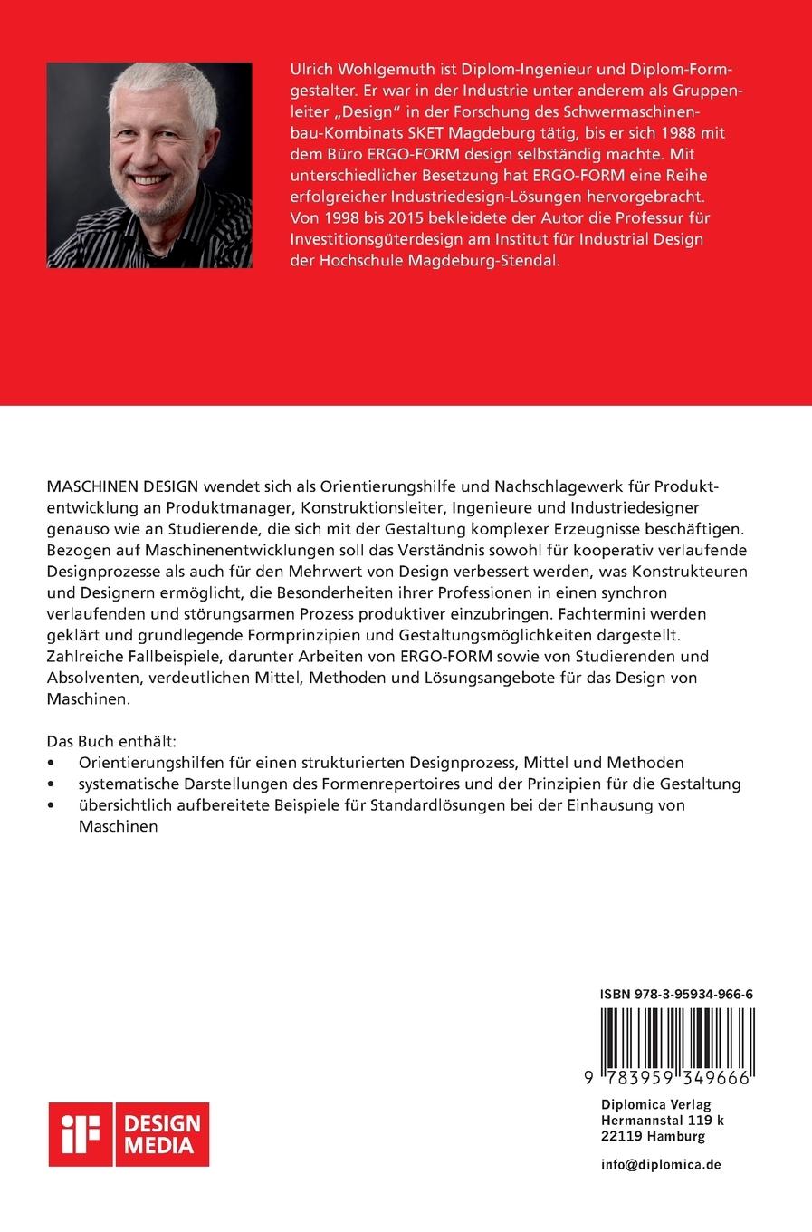 Rückseite: 9783959349666 | Maschinen Design. Industrieprodukte erfolgreich gestalten | Wohlgemuth