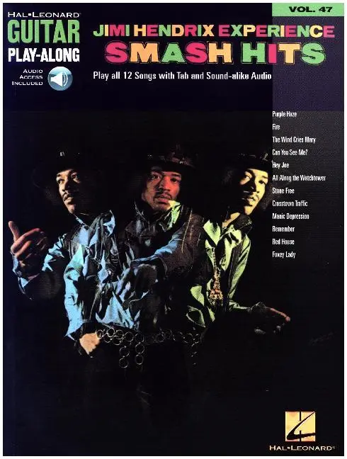 Jimi Hendrix Experience: Smash Hits Guitar Play-Along Volume 47 Guitar Tablature Songbook with Online Audio Tracks...