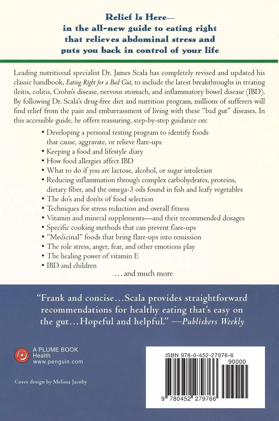 Rückseite: 9780452279766 | The New Eating Right for a Bad Gut | James Scala | Taschenbuch | 2000