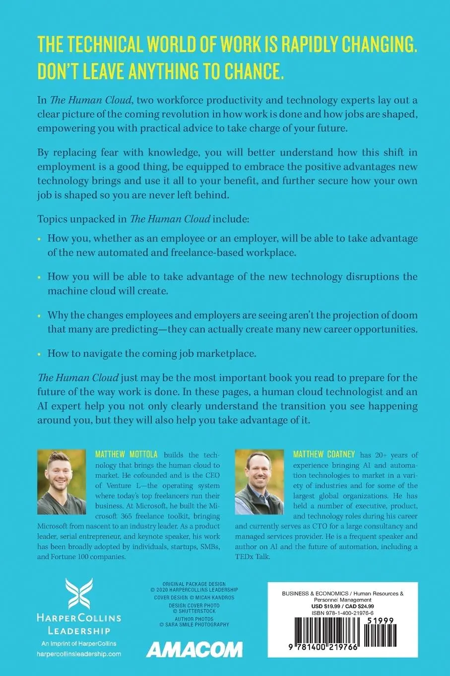 Rückseite: 9781400219766 | The Human Cloud | Matthew Mottola (u. a.) | Taschenbuch | Englisch