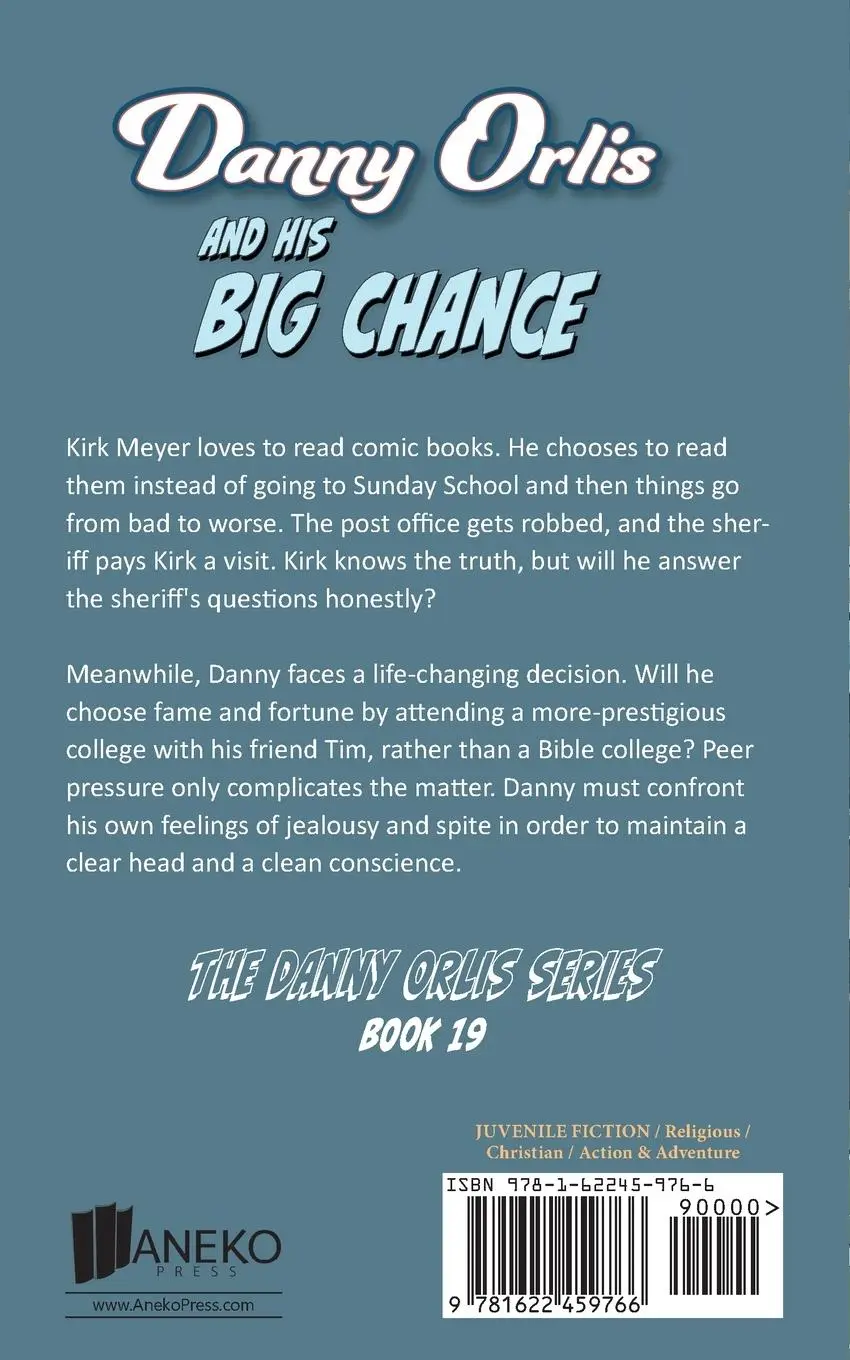 Rückseite: 9781622459766 | Danny Orlis and His Big Chance | Bernard Palmer | Taschenbuch | 2024