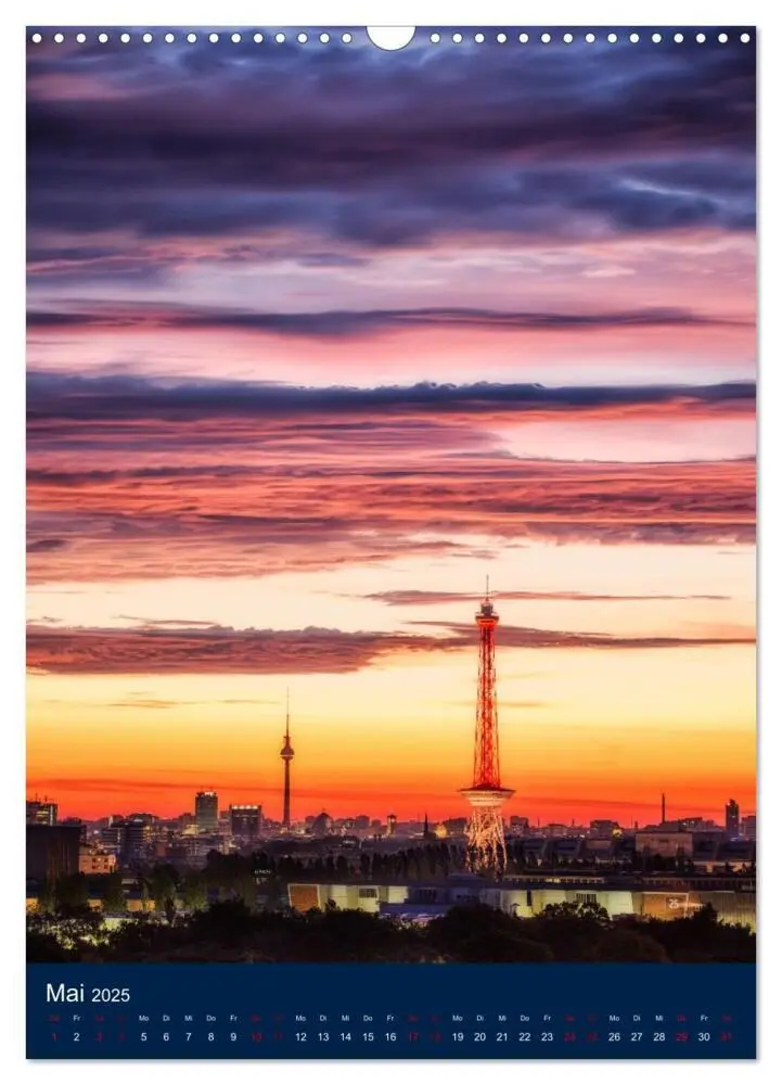 Bild: 9783435909766 | Berliner Fernsehturm - Magische Momente (Wandkalender 2025 DIN A3...
