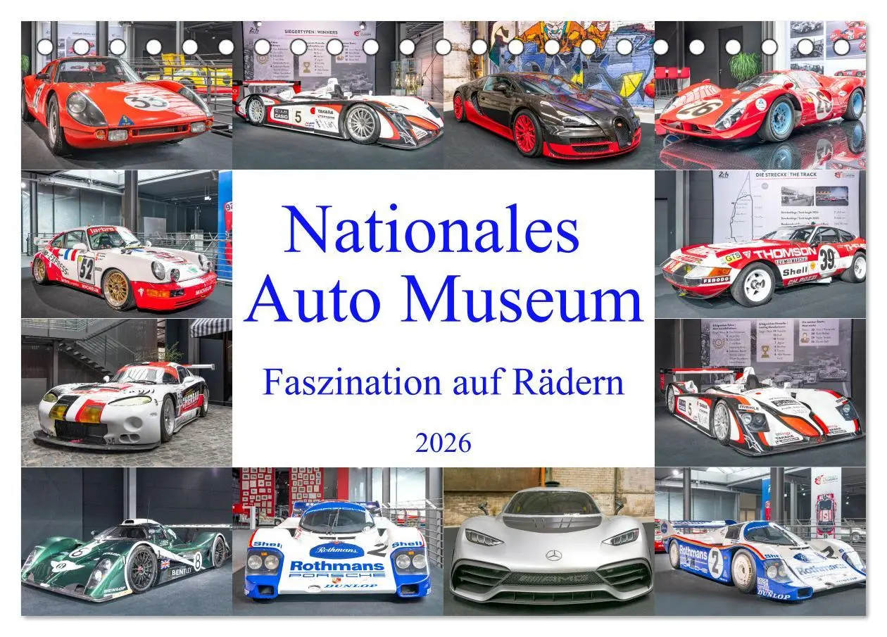 Cover: 9783457479766 | Nationales Auto Museum, Faszination auf Rädern (Tischkalender 2026...