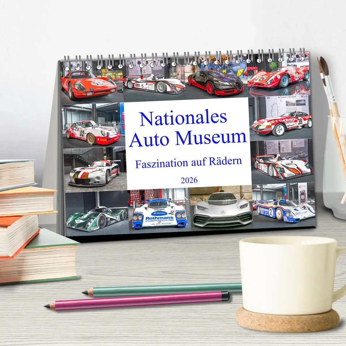 Bild: 9783457479766 | Nationales Auto Museum, Faszination auf Rädern (Tischkalender 2026...