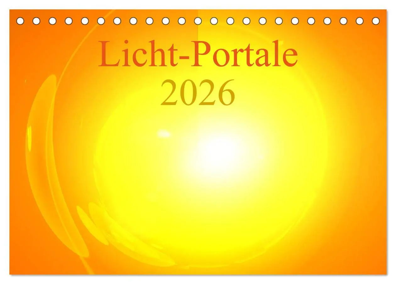 Cover: 9783516189766 | Licht-Portale 2026 (Tischkalender 2026 DIN A5 quer), CALVENDO...