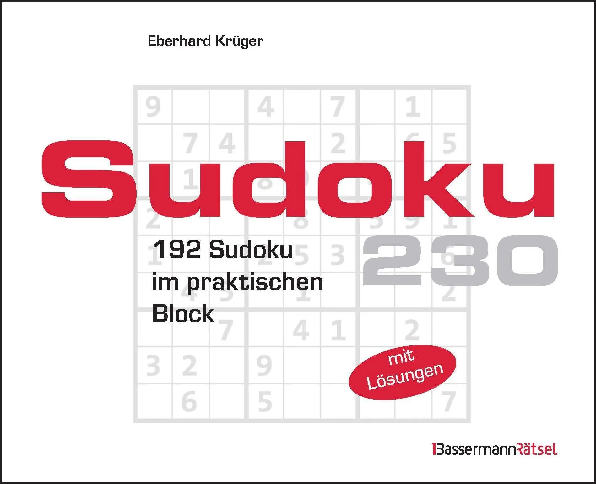 Krüger, Eberhard: Sudokublock 230 (5 Exemplare à 2,99 EUR)