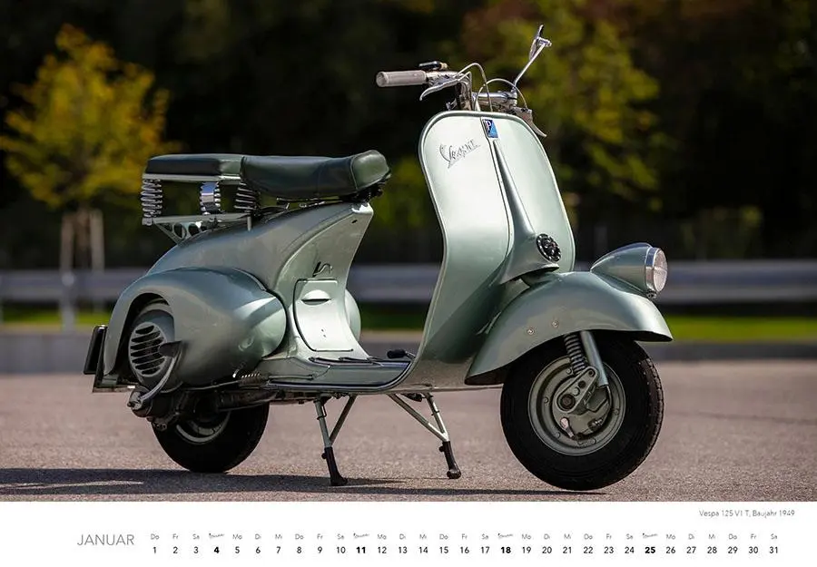 Bild: 9783966649766 | Vespa Kalender 2026 | La Dolce Vita auf zwei Rädern. Roller Kalender