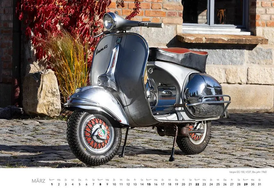 Bild: 9783966649766 | Vespa Kalender 2026 | La Dolce Vita auf zwei Rädern. Roller Kalender