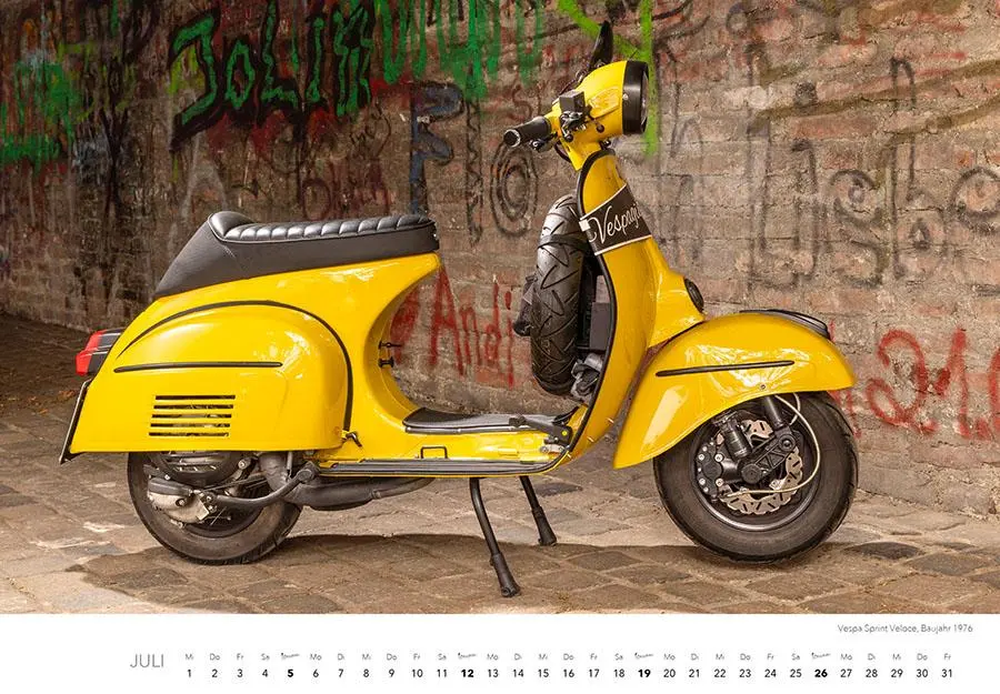 Bild: 9783966649766 | Vespa Kalender 2026 | La Dolce Vita auf zwei Rädern. Roller Kalender