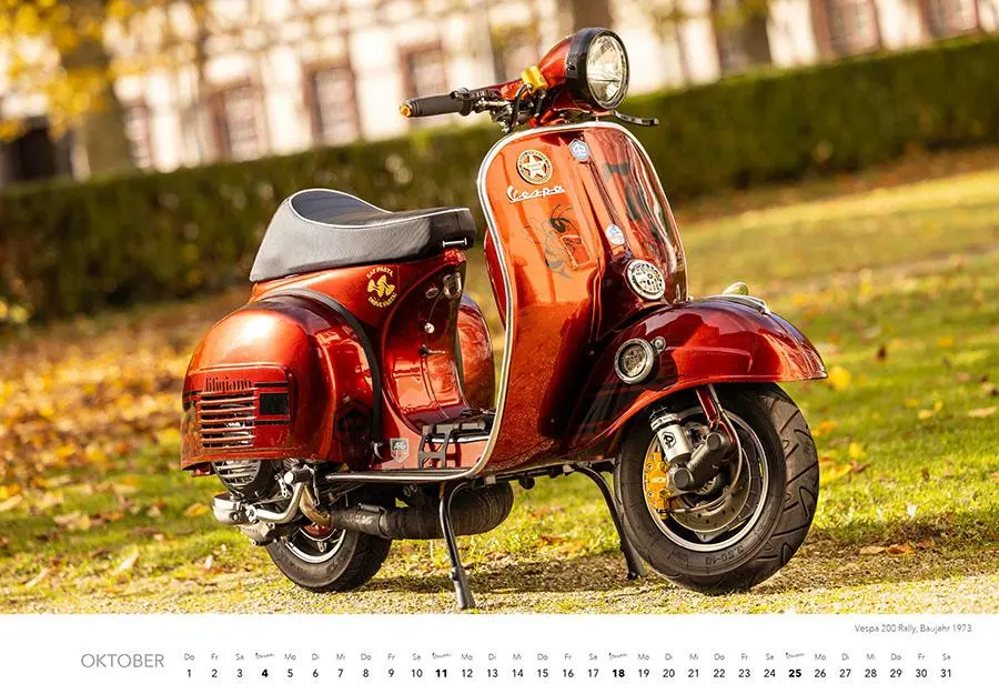Bild: 9783966649766 | Vespa Kalender 2026 | La Dolce Vita auf zwei Rädern. Roller Kalender