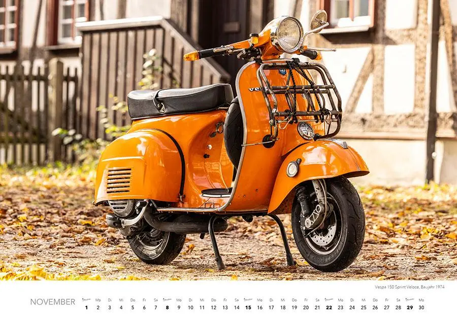 Bild: 9783966649766 | Vespa Kalender 2026 | La Dolce Vita auf zwei Rädern. Roller Kalender