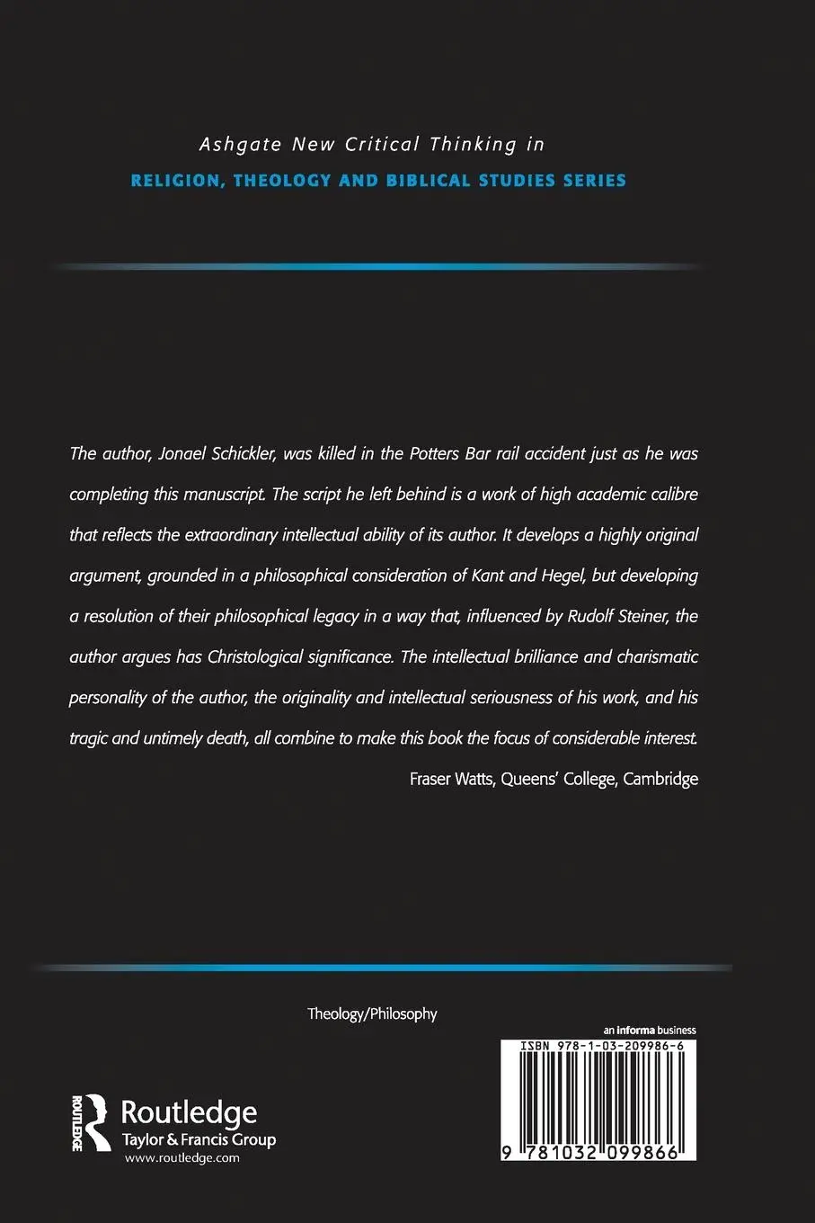 Rückseite: 9781032099866 | Metaphysics as Christology | Jonael Schickler (u. a.) | Taschenbuch