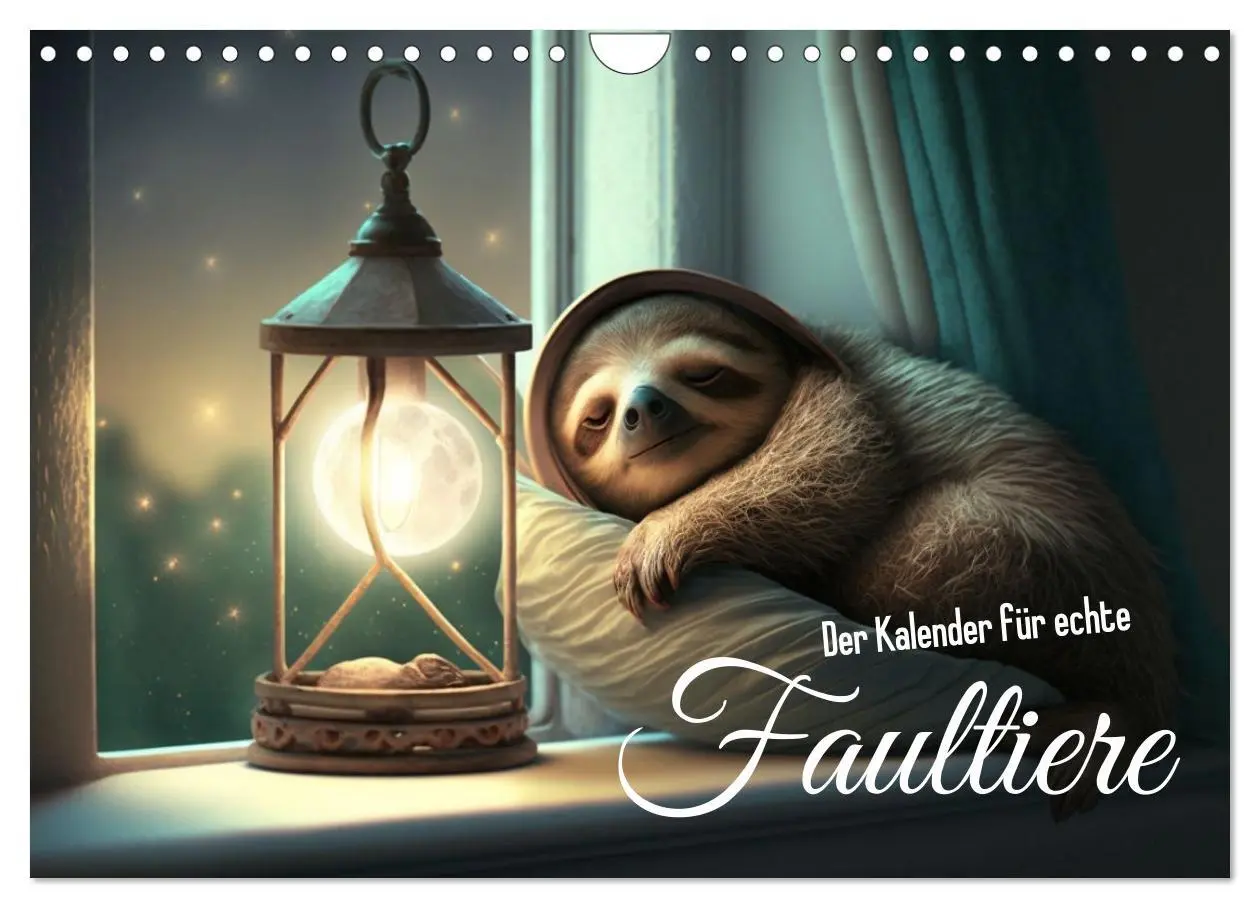 Cover: 9783457539866 | Der Kalender für echte Faultiere (Wandkalender 2026 DIN A4 quer),...