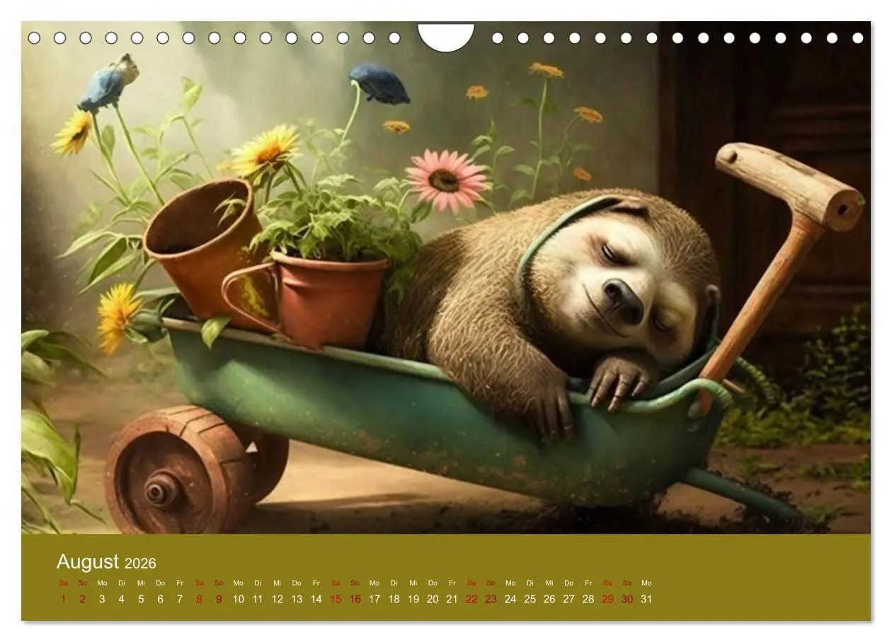 Bild: 9783457539866 | Der Kalender für echte Faultiere (Wandkalender 2026 DIN A4 quer),...