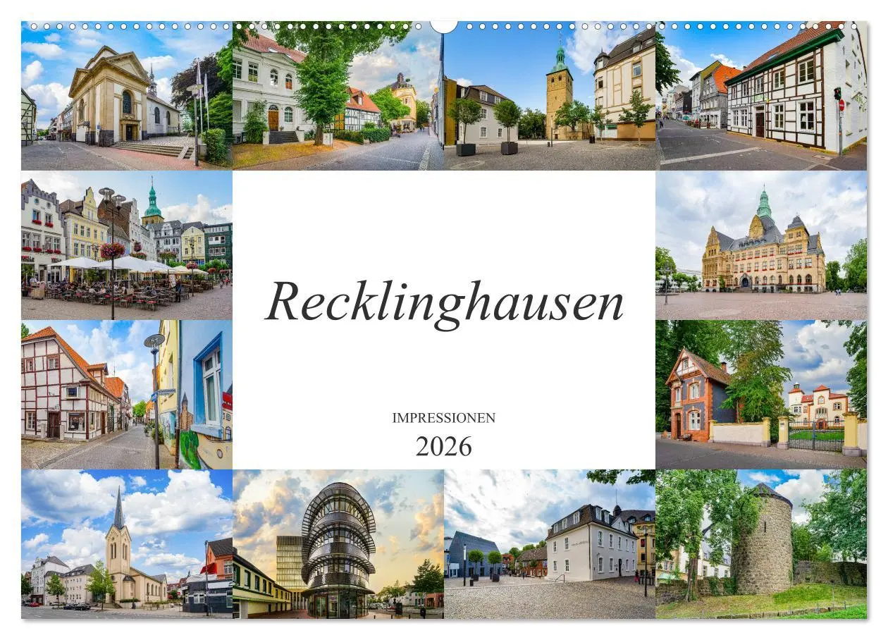 Cover: 9783457779866 | Recklinghausen Impressionen (Wandkalender 2026 DIN A2 quer),...