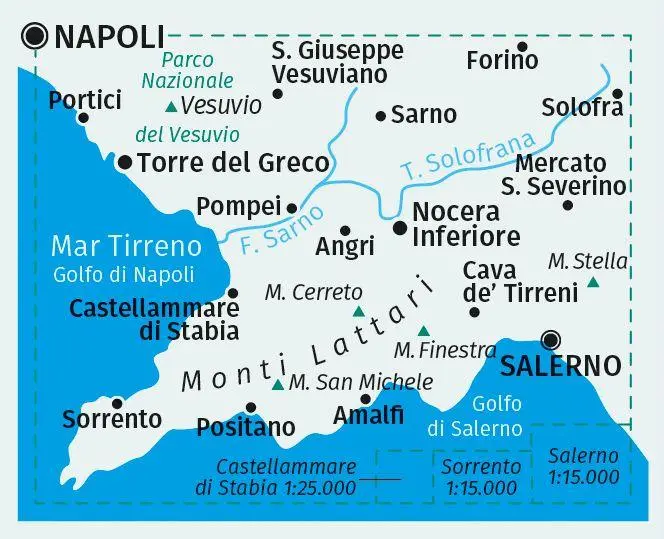 Bild: 9783991219866 | KOMPASS Wanderkarte 682 Penisola Sorrentina, Costiera Amalfitana,...