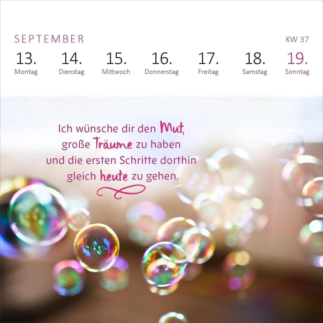 Bild: 4014489139966 | Mini-Wochenkalender Ich wünsch dir was 2027 | Kalender | 108 S. | 2027